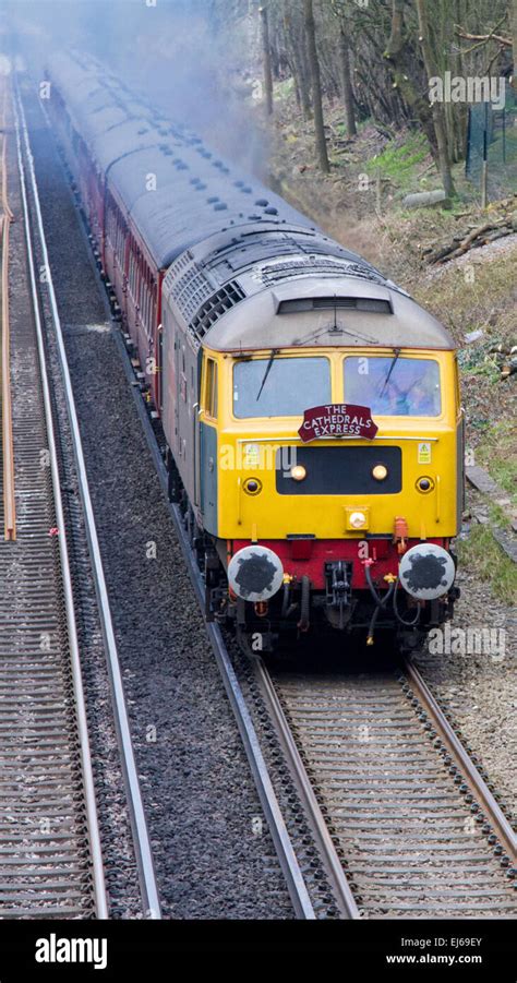 The Cathedrals Express Drawn By A British Rail Class 47 Diesel Passing