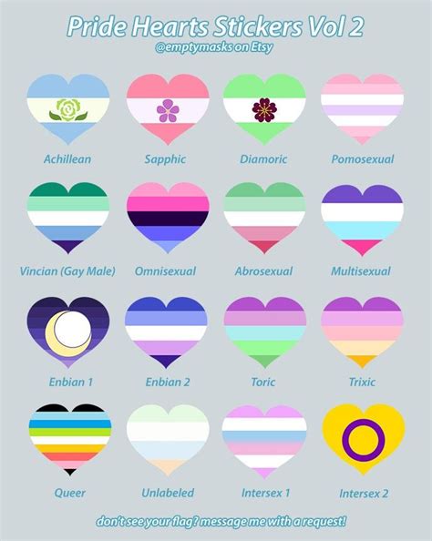 Lgbt Pride Hearts Transmasculine Transfeminine Boyflux Girlflux