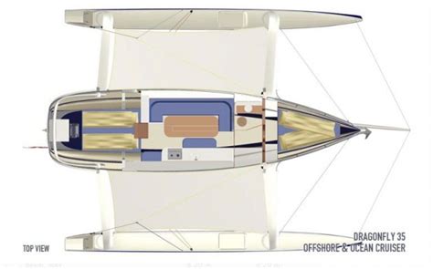 Dragonfly 35 Trimaran Layout| Dragonfly Trimarans Long Island