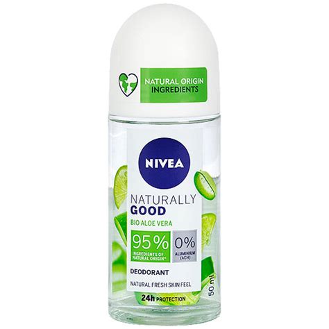 Nivea Naturally Good Deo Roll On Bio Aloe Vera