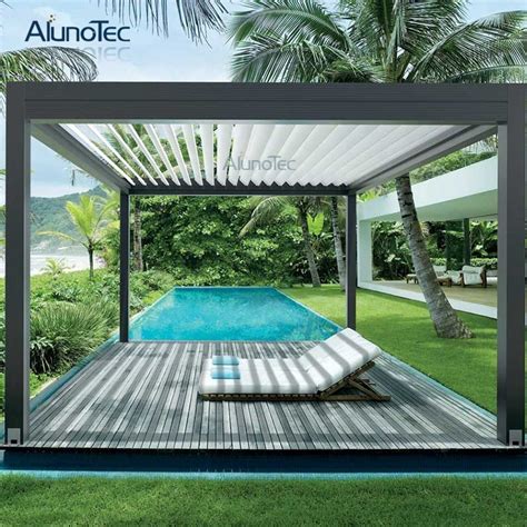 Alunotec Outdoor Waterproof Gazebo Patio Cover Canopy Garden Aluminium