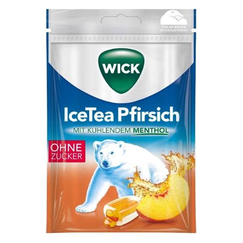 Wick barackos ice tea izű cukormentes köhögés elleni torokcukorka