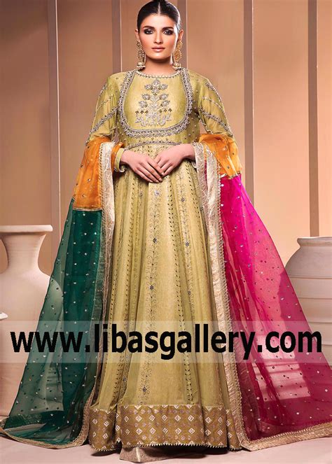 Pakistani Designer Collection Multiple Panel Pishwas