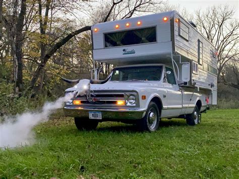 Flamethrower Equipped A 1968 Chevrolet C20 Longhorn Franklin Camper