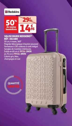 Promo Valise Rigide Redskins Chez Auchan Icatalogue Fr