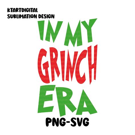 In My Grinch Era Svg Christmas Era Svg Merry Grinchmas Svg Retro