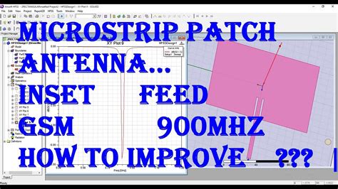 Rectangular Patch Antenna Design In Hfss Insetfed Gsm Hfss