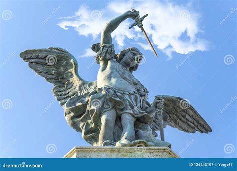 Angel With A Sword Statue Editorial Photography Image Of Angel 126243107