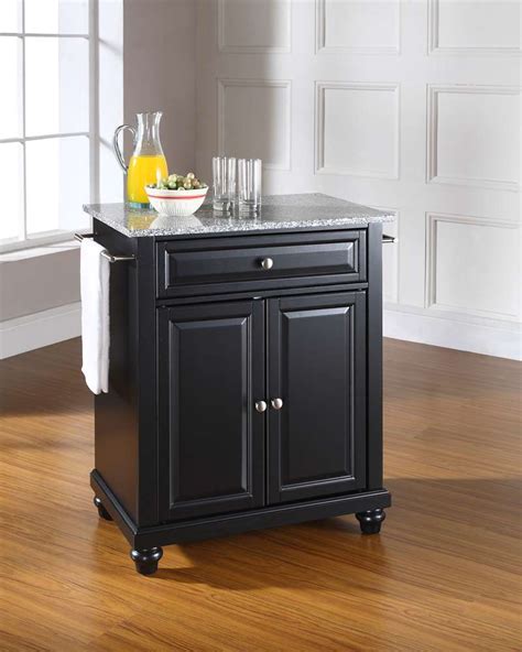 Crosley Furniture Cambridge Solid Granite Top Portable Kitchen Island