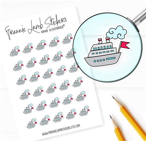 Cruise Ship Stickers Planner Stickers Calendar Stickers | Etsy