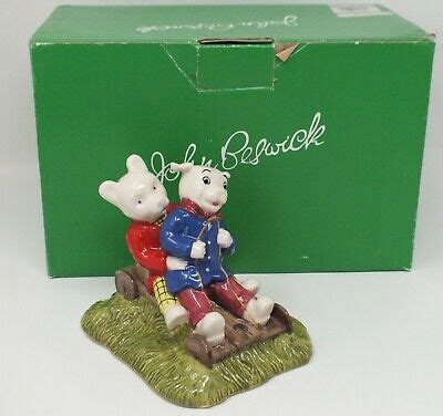 Royal Doulton Rupert Bear & Algy Pug Go Carting Ltd Edition Beswick ...