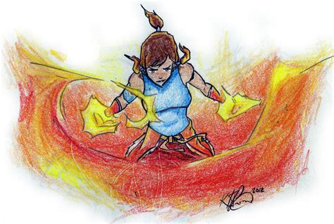 Firebender Korra By Wiredrawndetails On Deviantart