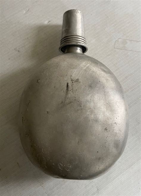 Wwi Imperial German Army Water Bottle Canteen Flask With Small Drinking