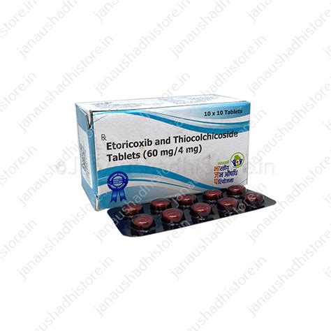 Etoricoxib 60mg And Thiocolchicoside 4mg Tablet Buy Online On