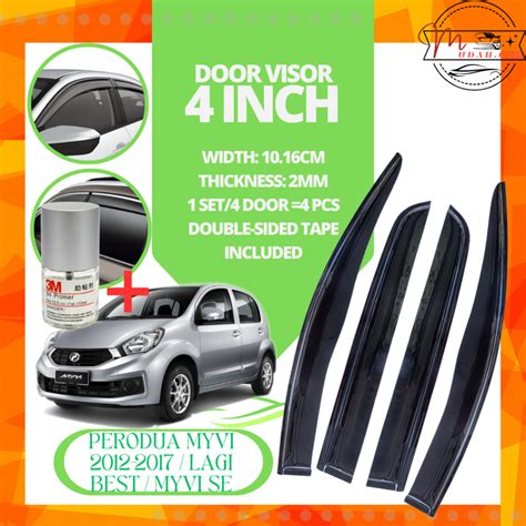 Perodua Myvi 2012 2017 Myvi SE Myvi Lagi Best Myvi Icon Door Visor