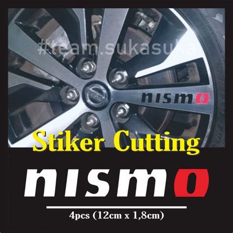 Stiker Velg Racing Nismo Mobil Nissan Whells Rim Velk Nismo Cutting