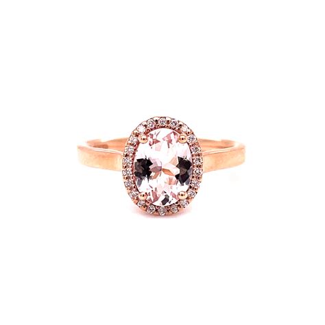 MORGANITE & DIAMOND RING