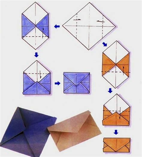 как сделать конвертик | Xếp giấy origami, Phong bì, Envelopes