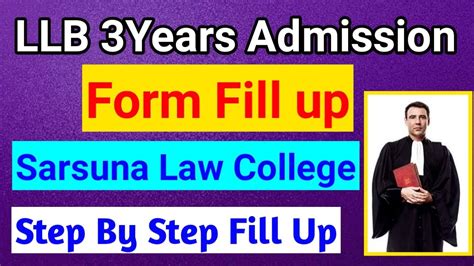 LLB Admission 2022 L 3 Years Llb Admission L How To Fill Up LLB