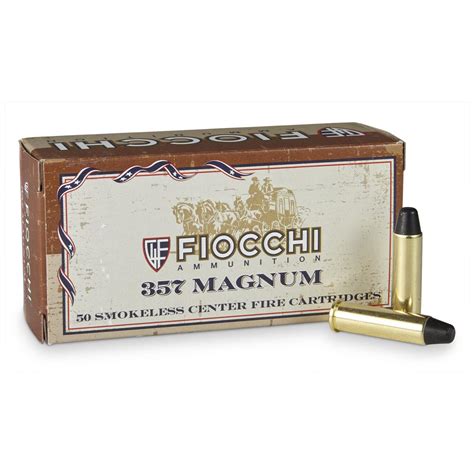 Fiocchi 357 Magnum 158 Grain LFP Cowboy Loads 50 Rounds 214241