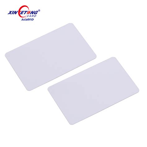 White Blank Contactless Smart PVC Card With 13 56MHz RFID Chip Custom