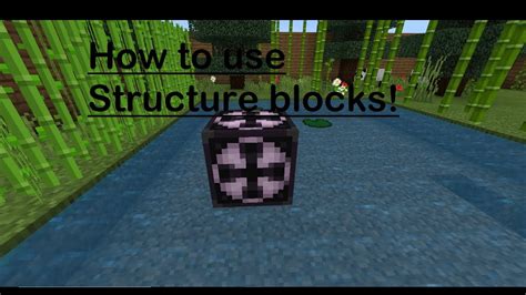 How To Use Structure Blocks Minecraft Bedrock Youtube