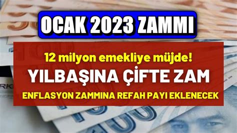 EMEKLİLERİN OCAK 2023 ZAMMI BELLİ OLDU EMEKLİ MAAŞLARINDA ARTIŞ YouTube