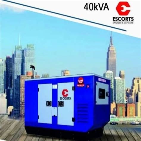 40kva G40 Ii Escorts Silent Diesel Generator At Rs 485000piece