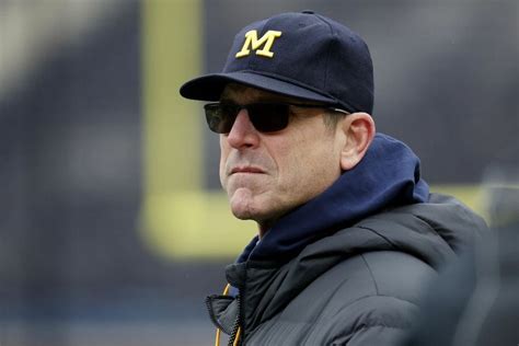 Michigan Head Football Coach Jim Harbaugh Facing Lengthy Future ...