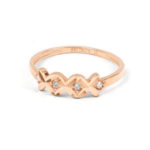 Cincin Emas HWT GOLD ETERNAL Collection CLK089 17K Rose Gold