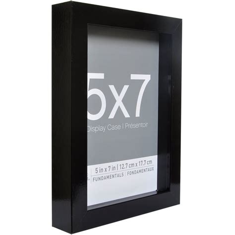 4 Ct Black Fundamentals Glossy 5 X 7 Shadow Box