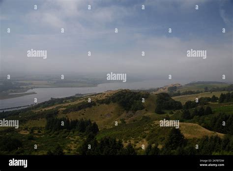 panoramic view   river clyde  clyde valley stock photo alamy