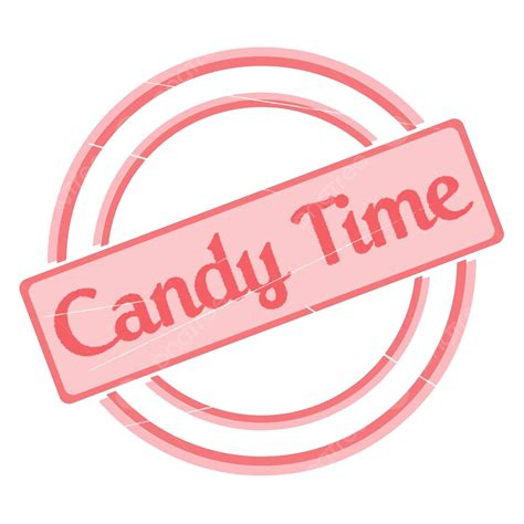 Candy Time Stamp Time Rough Pink Vector Time Rough Pink Png And