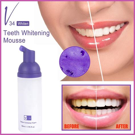 Hismile V34 Teeth Whitening Serum Teeth Color Correction Purple Foam