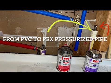 How To Go From Pvc Or Cpvc Pipes To Pex Apollo Transition Pipe Adapter