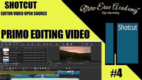 Shotcut Tutorial Italiano Lezione Primo Editing Video Youtube