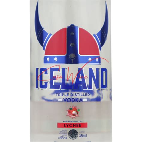 Iceland Vodka Lychee - Casawine - Hidden Gem Minuman Beralkohol