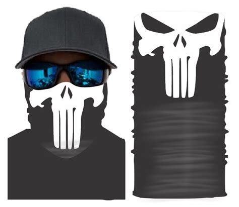 Punisher Neck Gaiter Bandana Face Mask Etsy