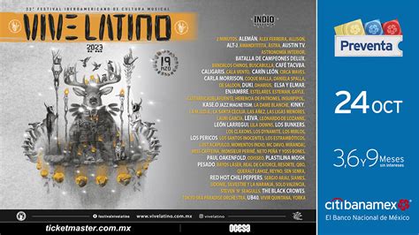 Listo El Line Up Del Vive Latino