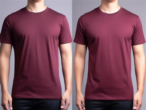 Premium Photo | Maroon shirt mockup for man