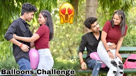 Ballon💞🔥 Prank With Cute Girls Cute Girls Prank Prank With Beautiful Girls Ballon Prank