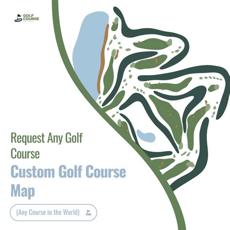 Custom Golf Course Map Design - Golf Course Prints