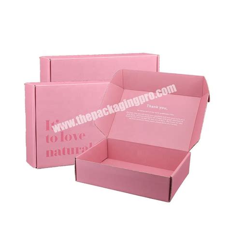 Custom Logo Cardboard Cartons Shipping Mailer Box Pink Cosmetic Set