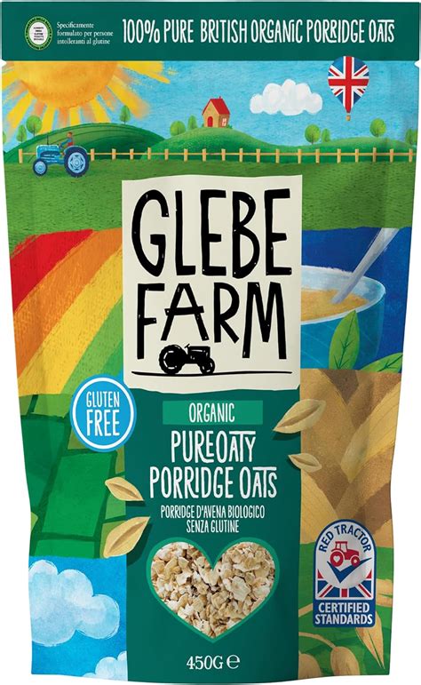 Glebe Farm Gluten Free Pureoaty Organic Porridge Oats 6pk Healthy