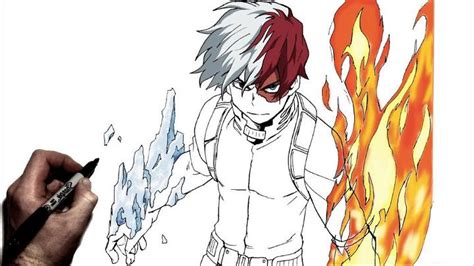 25 Easy Todoroki Drawing Ideas - How to Draw Todoroki