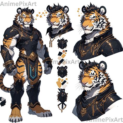 Exclusive 1x Fursona Adopt Dec 17th Azriel Tiger Fursona Furry