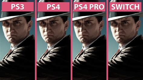 L A Noire Grafikvergleich Von PS3 PS4 PS4 Pro Im 4K Modus Und