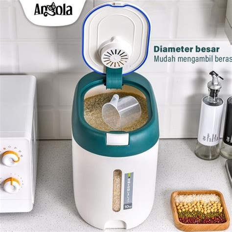 Jual Angola Dispenser Beras E Tempat Penyimpanan Beras Rice Dispenser