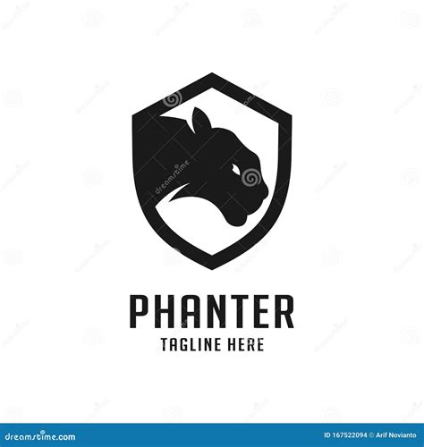 Black Panther Logo Design Template Stock Vector - Illustration of head ...