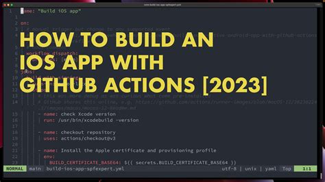 How To Build An Ios App With Github Actions Don T Panic